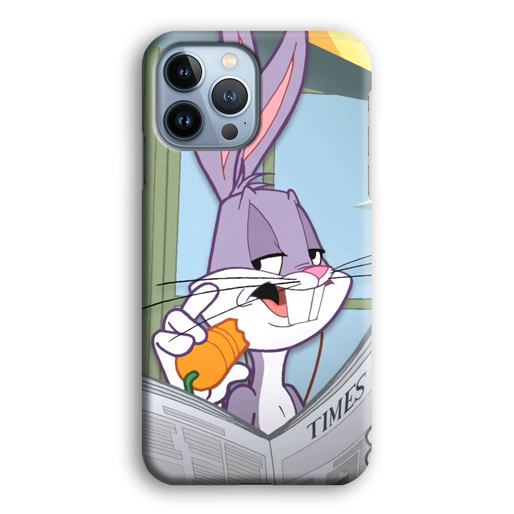 Bugs Bunny Reading The Newspaper iPhone 13 Pro Max Case