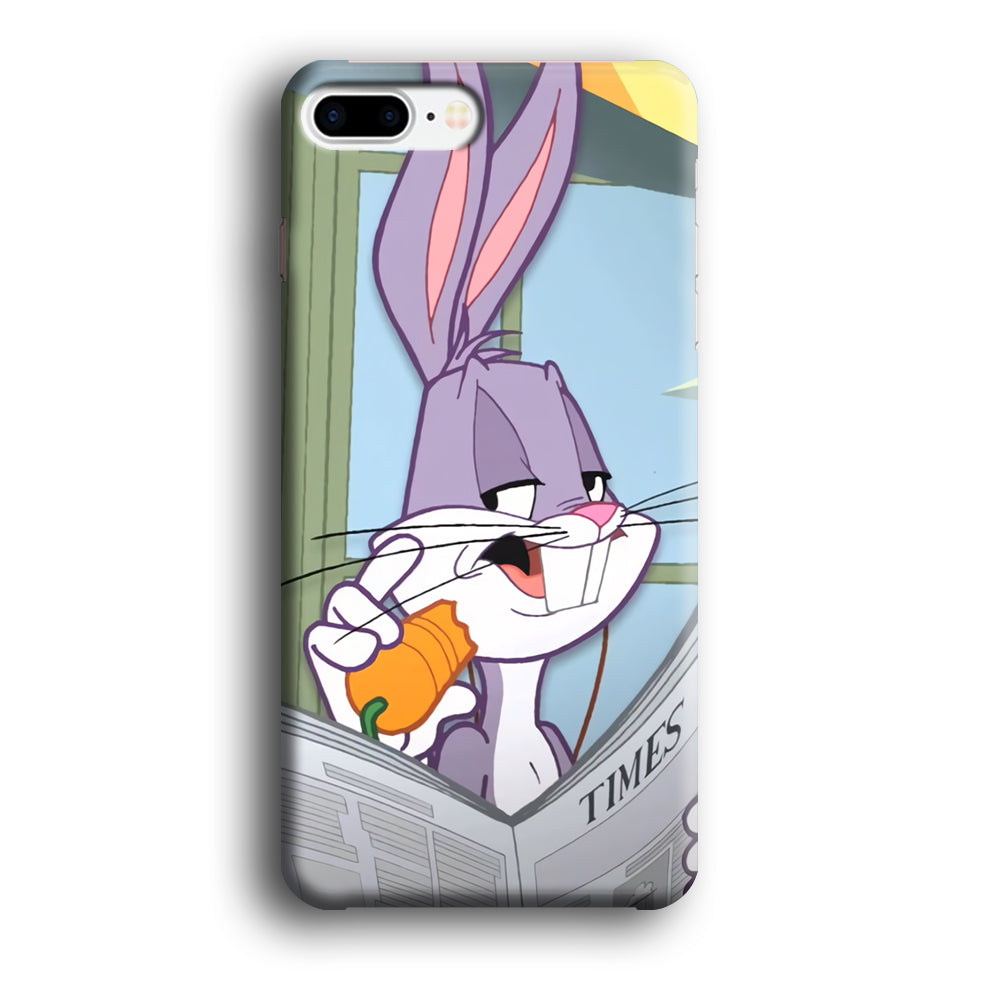 Bugs Bunny Reading The Newspaper iPhone 8 Plus Case