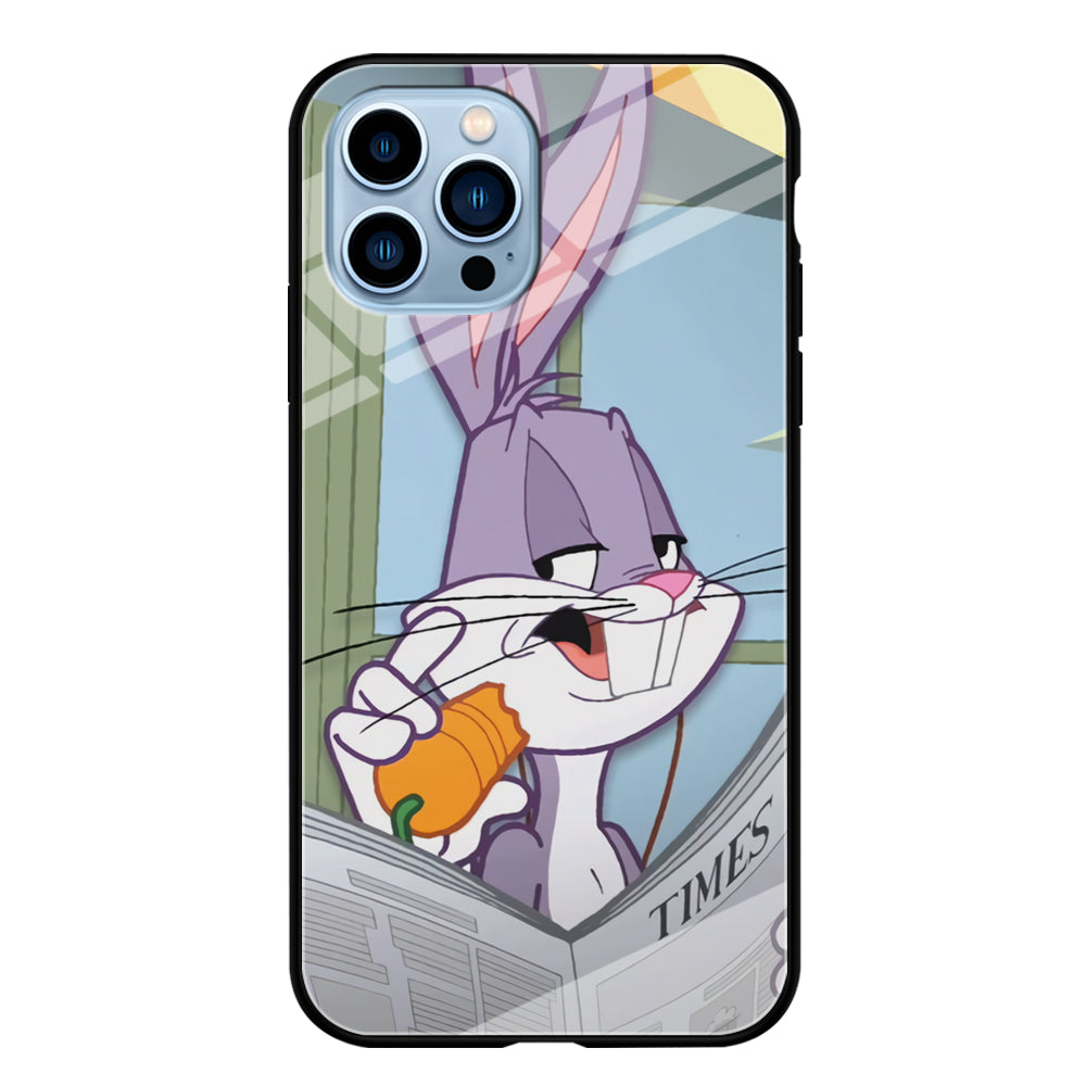 Bugs Bunny Reading The Newspaper iPhone 13 Pro Max Case