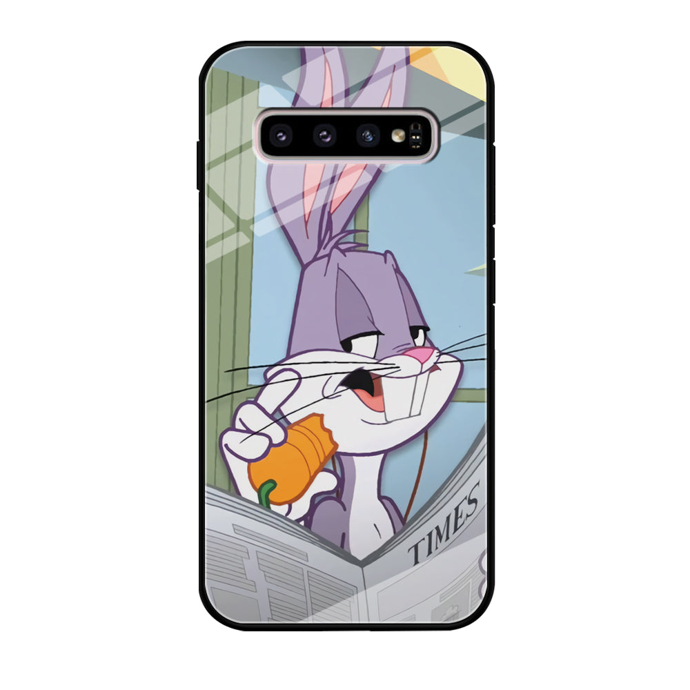 Bugs Bunny Reading The Newspaper Samsung Galaxy S10 Case