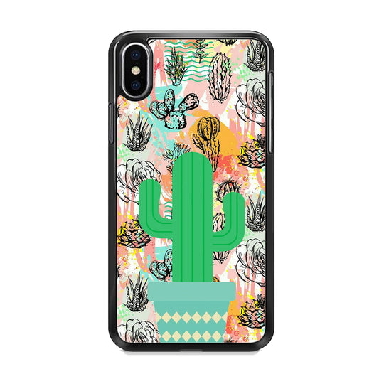 Cactus Colorful Life iPhone X Case