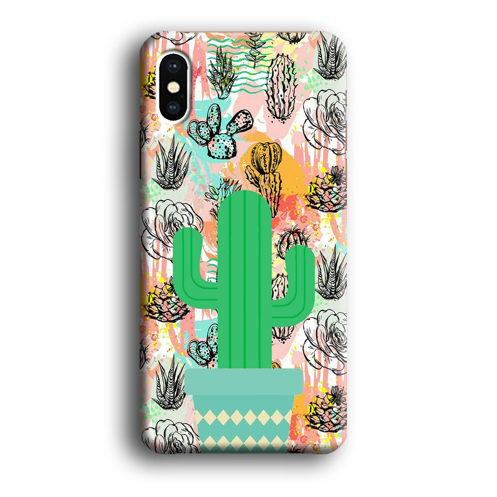 Cactus Colorful Life iPhone X Case