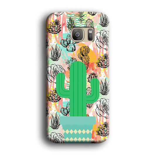 Cactus Colorful Life Samsung Galaxy S7 Edge Case