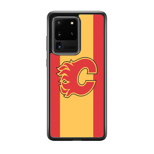 Calgary Flames Stripe Of Colour Samsung Galaxy S20 Ultra Case