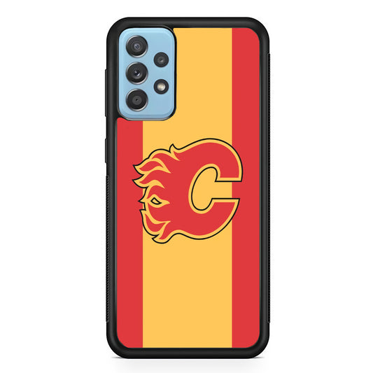 Calgary Flames Stripe Of Colour Samsung Galaxy A72 Case