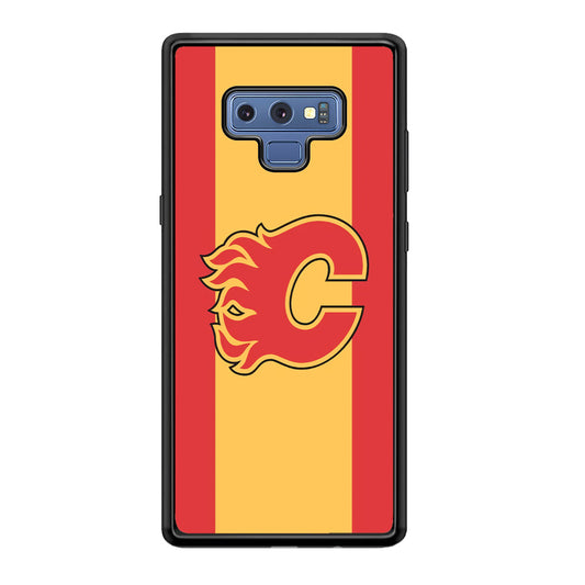 Calgary Flames Stripe Of Colour Samsung Galaxy Note 9 Case