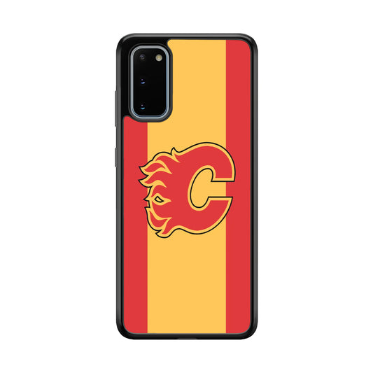 Calgary Flames Stripe Of Colour Samsung Galaxy S20 Case