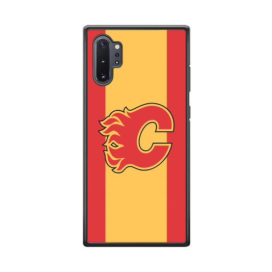 Calgary Flames Stripe Of Colour Samsung Galaxy Note 10 Plus Case