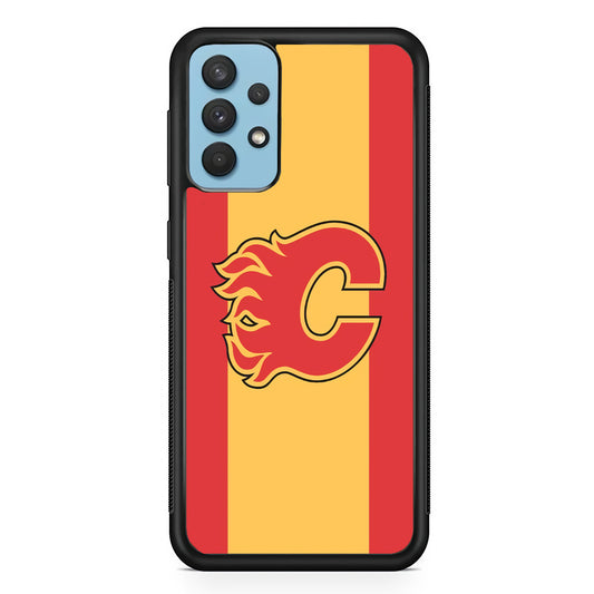 Calgary Flames Stripe Of Colour Samsung Galaxy A32 Case