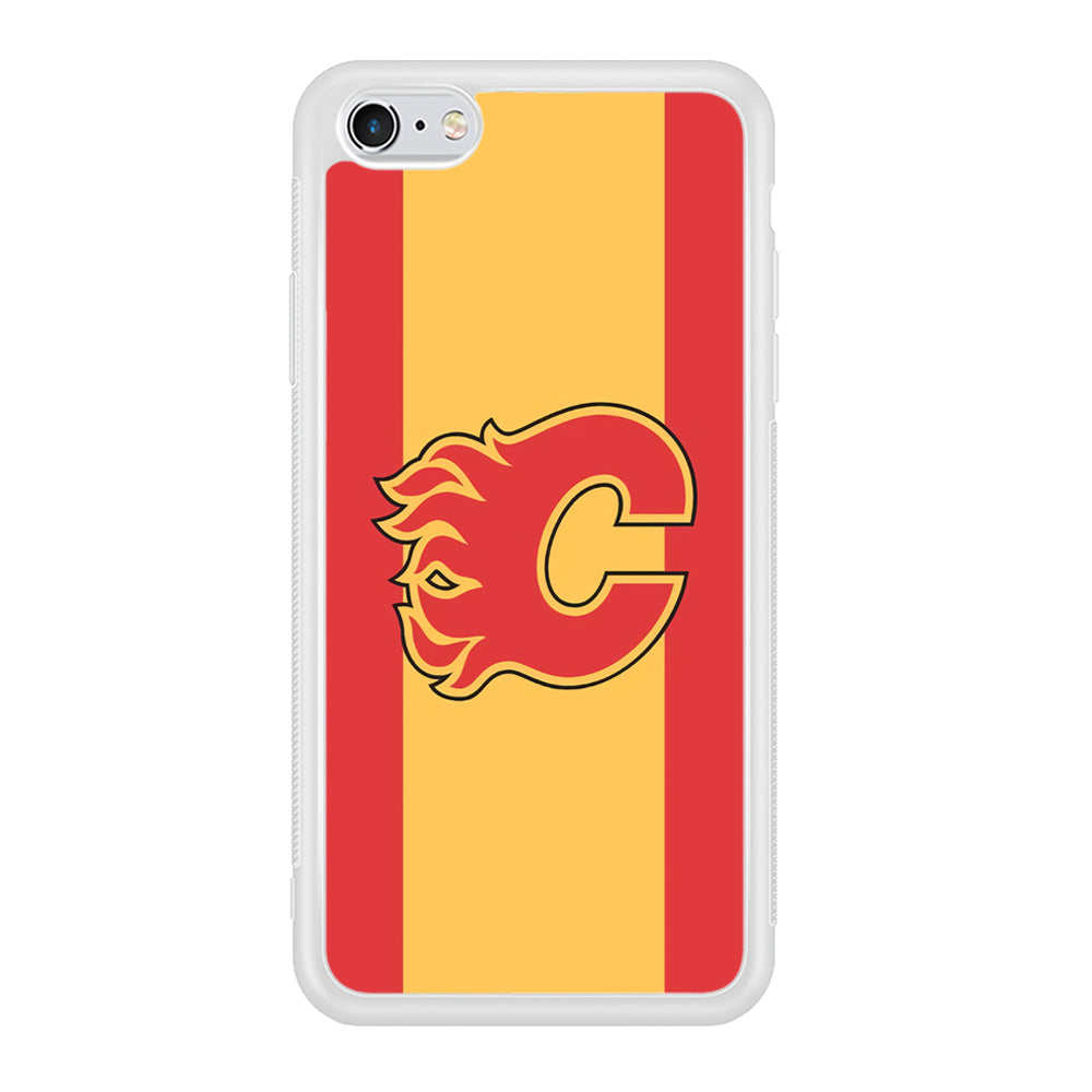 Calgary Flames Stripe Of Colour iPhone 6 | 6s Case