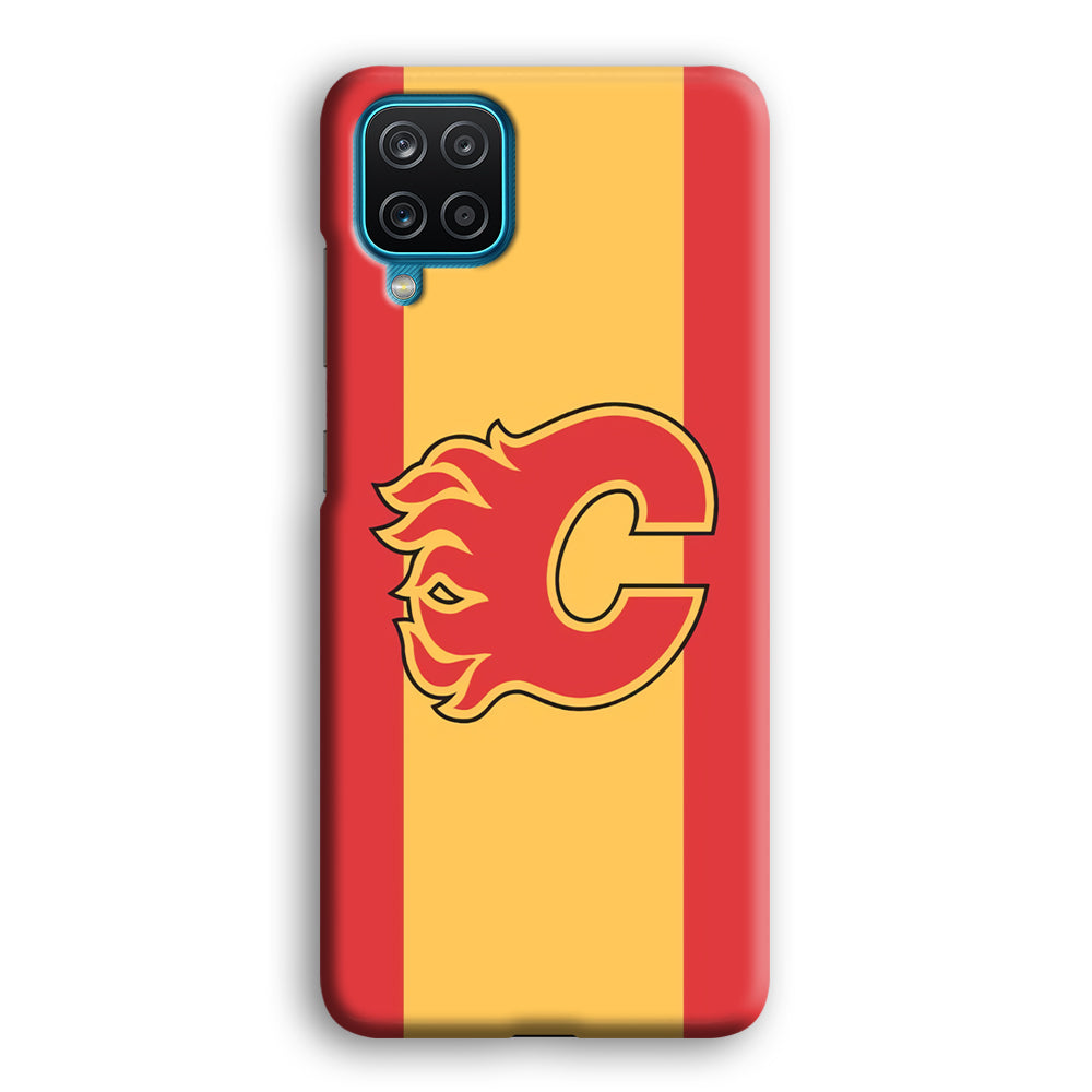 Calgary Flames Stripe Of Colour Samsung Galaxy A12 Case