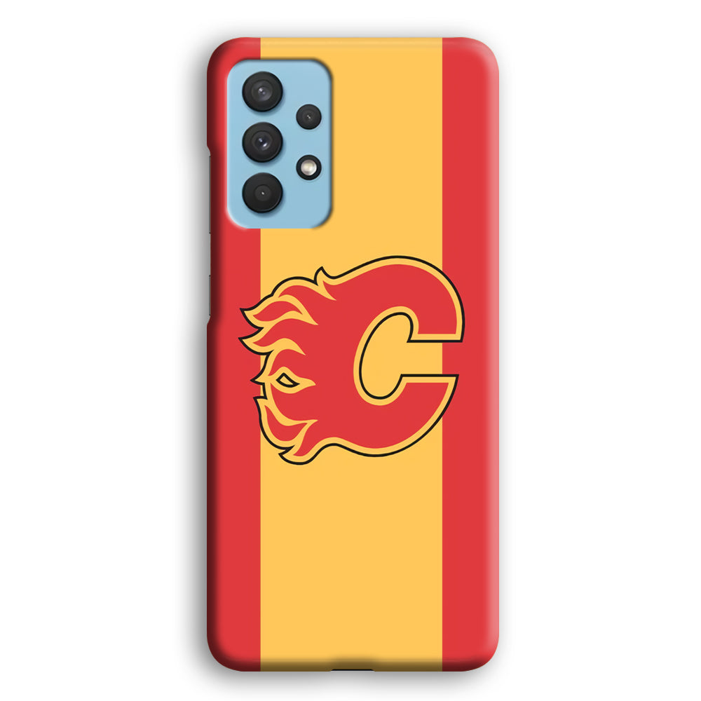 Calgary Flames Stripe Of Colour Samsung Galaxy A32 Case