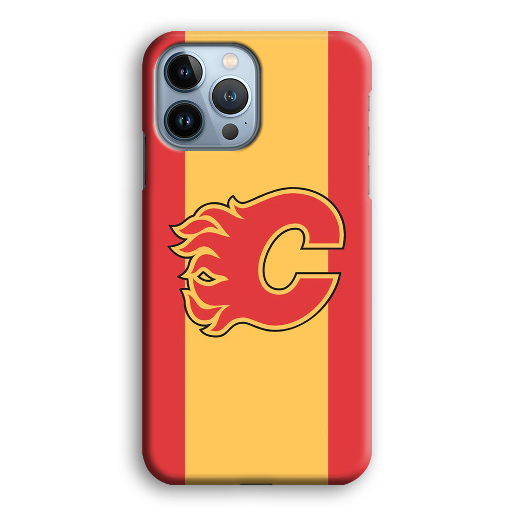 Calgary Flames Stripe Of Colour iPhone 13 Pro Max Case