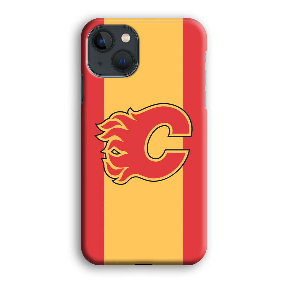 Calgary Flames Stripe Of Colour iPhone 13 Case