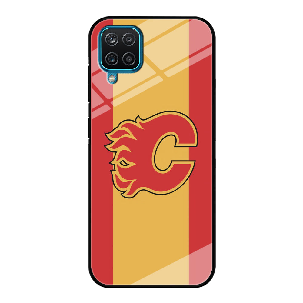 Calgary Flames Stripe Of Colour Samsung Galaxy A12 Case