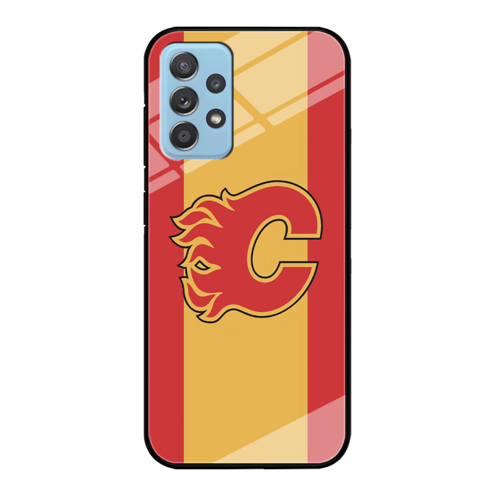 Calgary Flames Stripe Of Colour Samsung Galaxy A72 Case