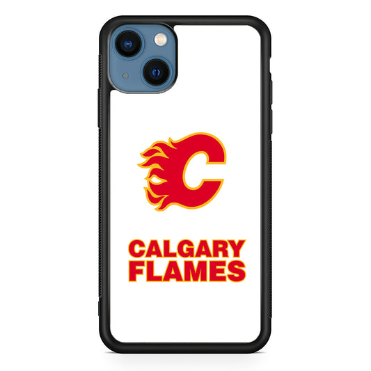 Calgary Flames White iPhone 13 Case