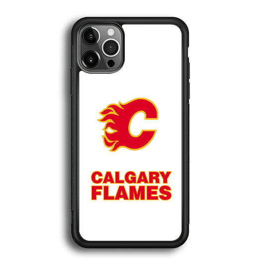 Calgary Flames White iPhone 12 Pro Max Case