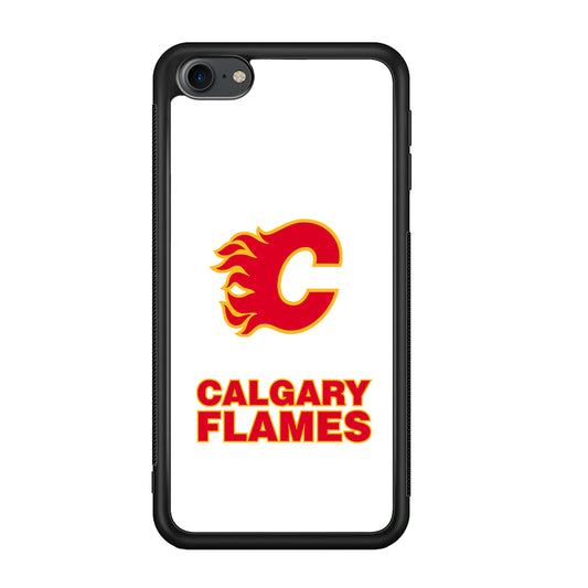 Calgary Flames White iPod Touch 6 Case - Carneyforia