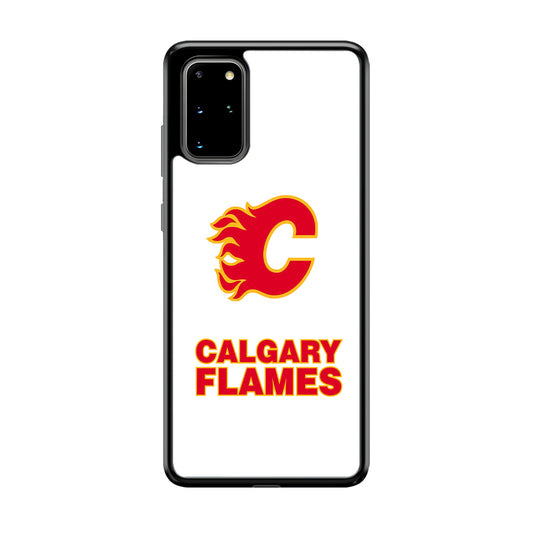 Calgary Flames White Samsung Galaxy S20 Plus Case