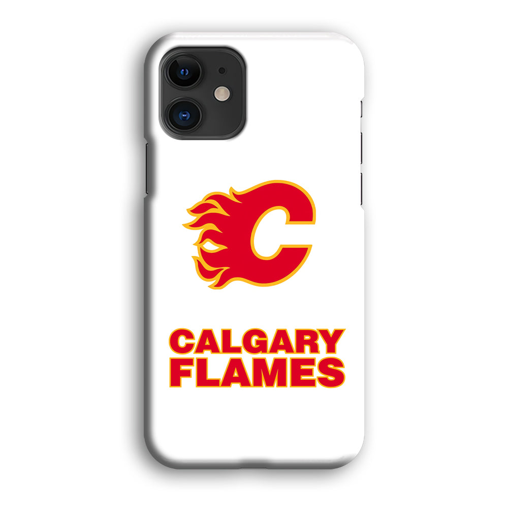 Calgary Flames White iPhone 12 Case