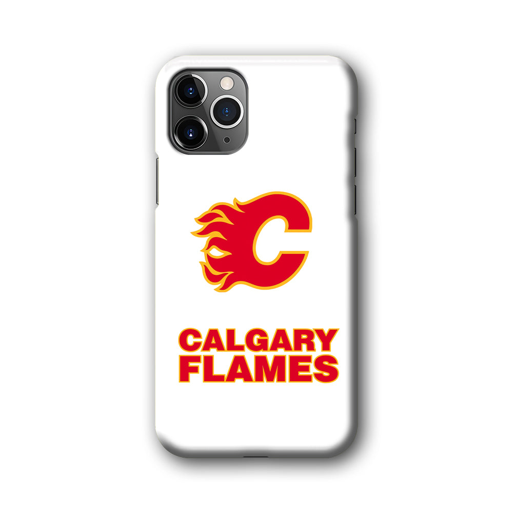 Calgary Flames White iPhone 11 Pro Max Case
