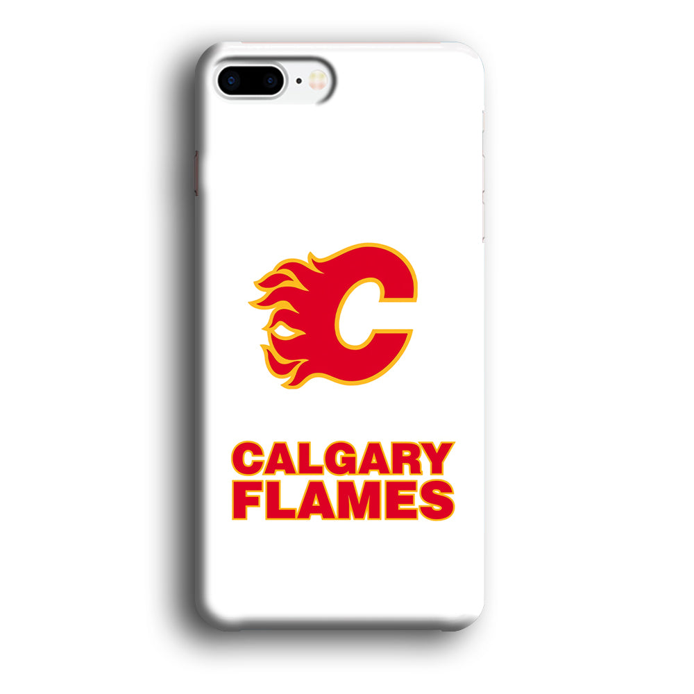 Calgary Flames White iPhone 8 Plus Case