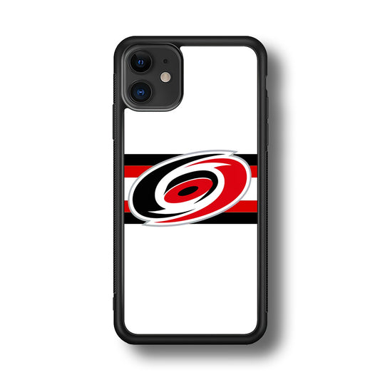 Carolina Hurricanes White And Stripe iPhone 11 Case