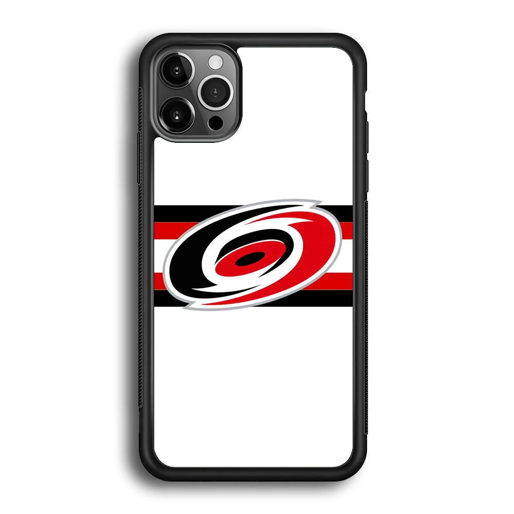 Carolina Hurricanes White And Stripe iPhone 12 Pro Max Case