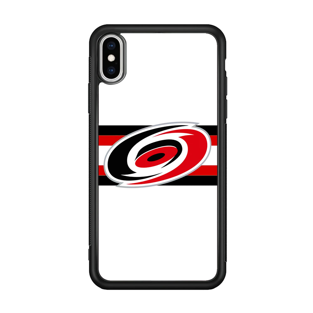 Carolina Hurricanes White And Stripe iPhone X Case