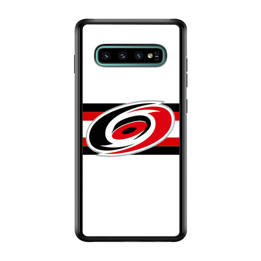 Carolina Hurricanes White And Stripe Samsung Galaxy S10 Plus Case