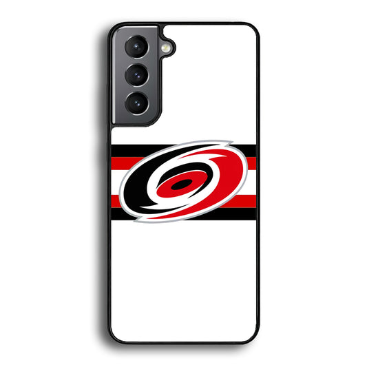 Carolina Hurricanes White And Stripe Samsung Galaxy S21 Plus Case - Carneyforia