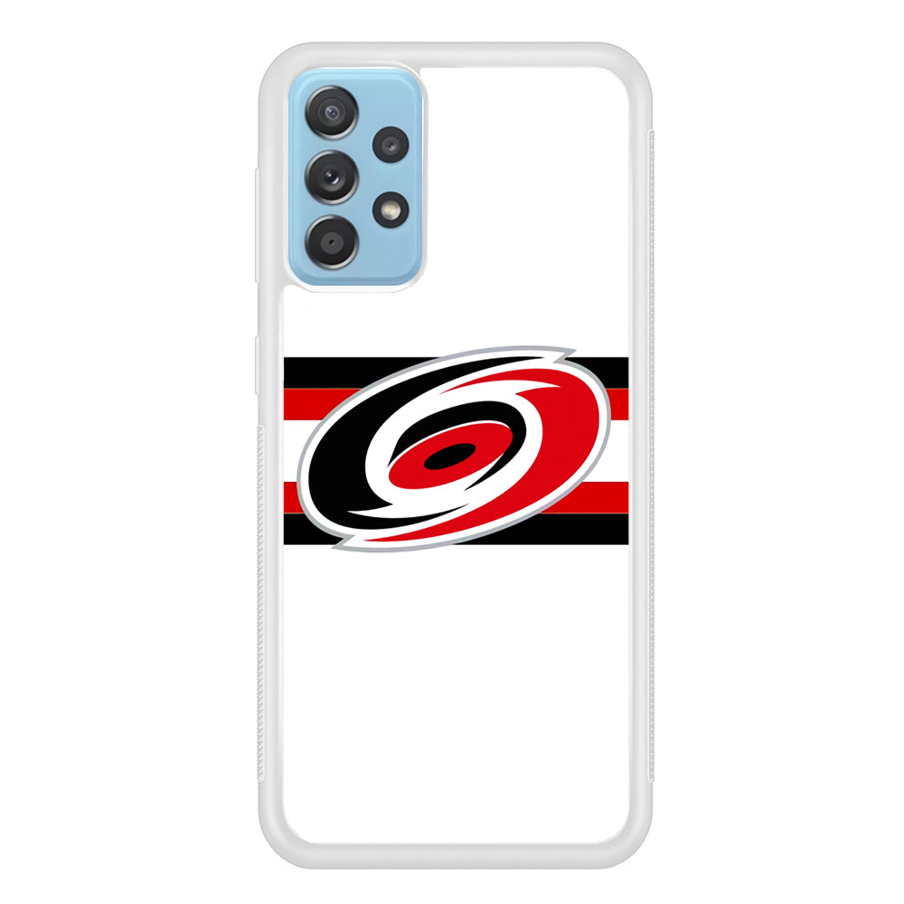 Carolina Hurricanes White And Stripe Samsung Galaxy A72 Case