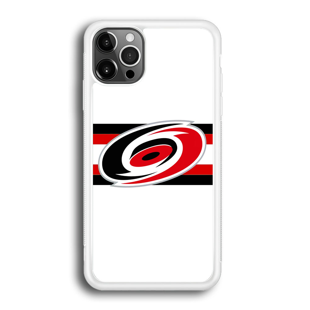 Carolina Hurricanes White And Stripe iPhone 12 Pro Max Case