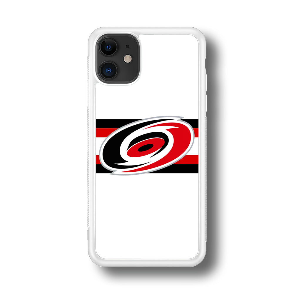 Carolina Hurricanes White And Stripe iPhone 11 Case