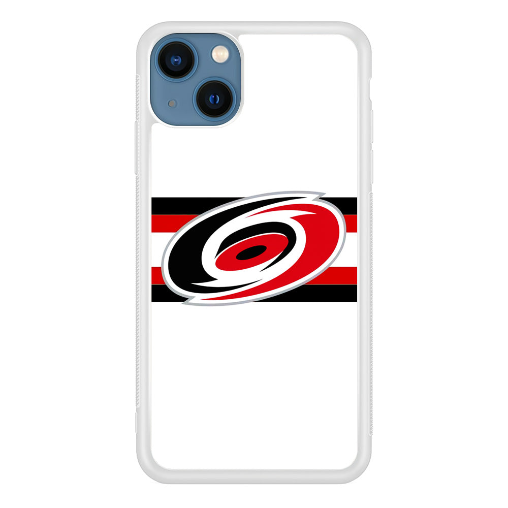 Carolina Hurricanes White And Stripe iPhone 13 Case