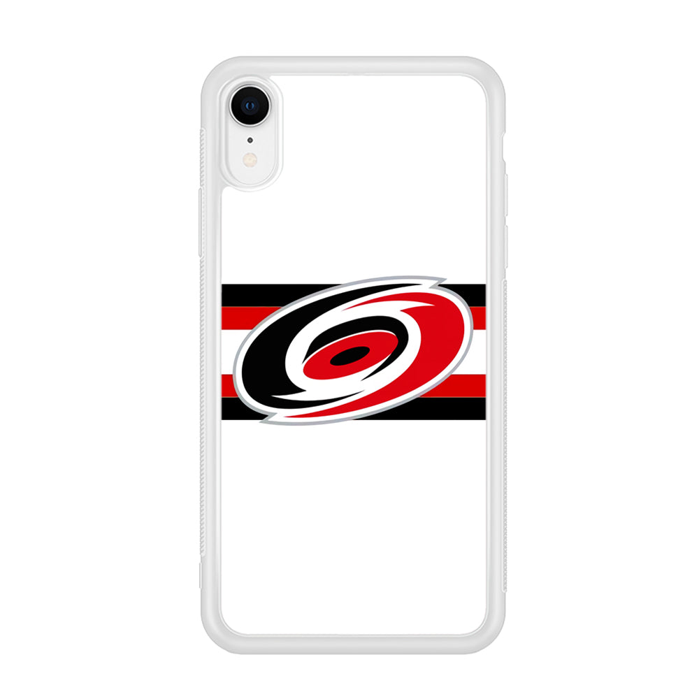 Carolina Hurricanes White And Stripe iPhone XR Case
