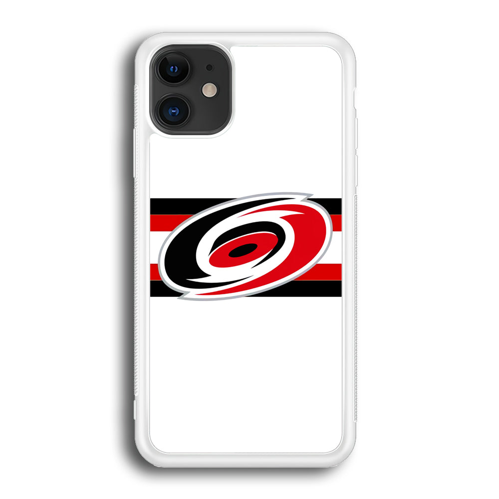 Carolina Hurricanes White And Stripe iPhone 12 Case