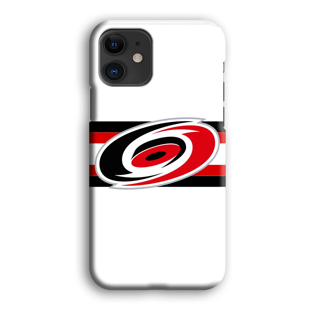 Carolina Hurricanes White And Stripe iPhone 12 Case