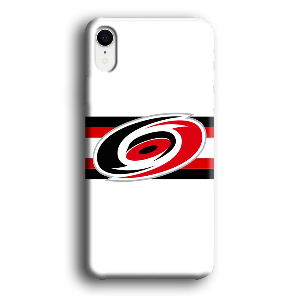 Carolina Hurricanes White And Stripe iPhone XR Case