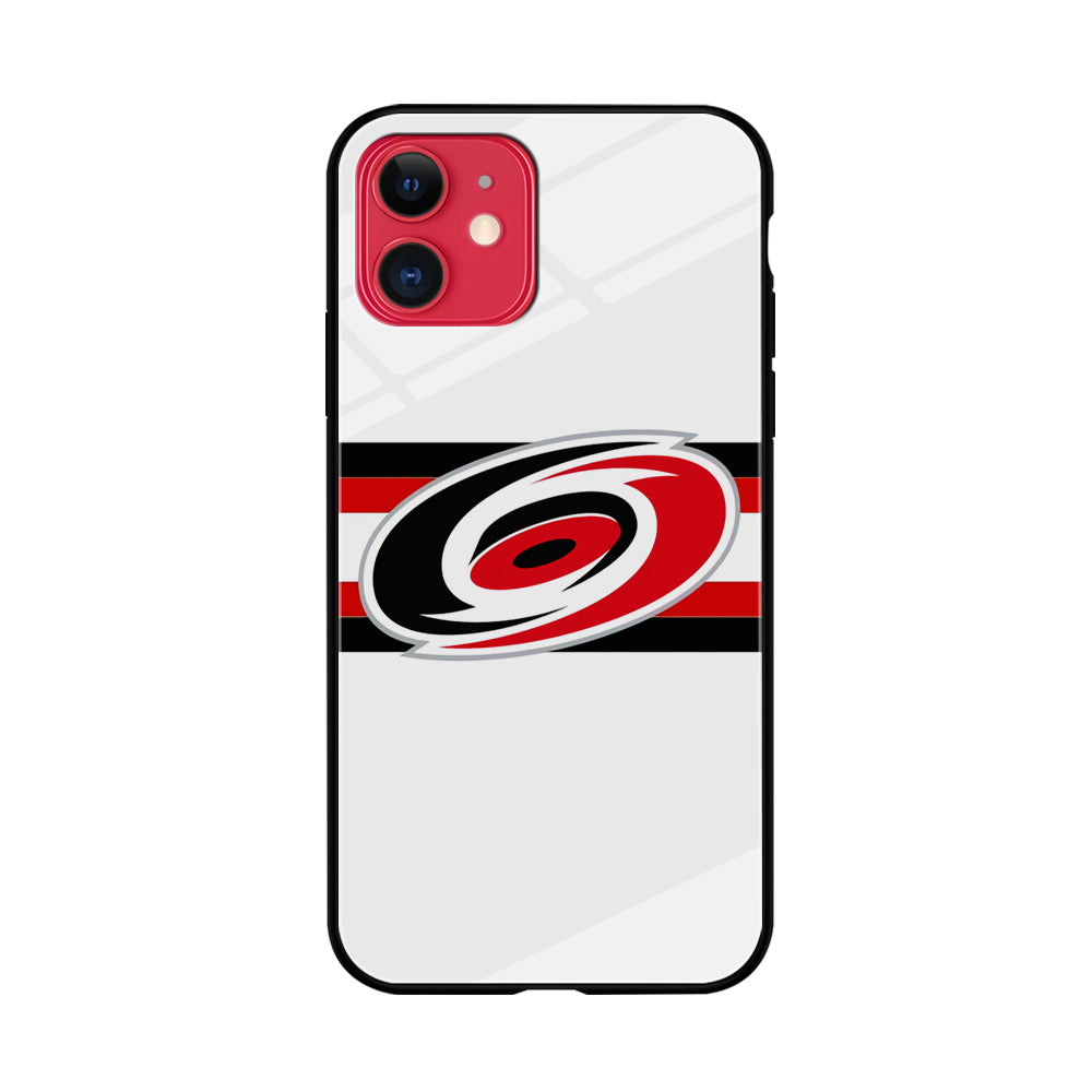 Carolina Hurricanes White And Stripe iPhone 11 Case