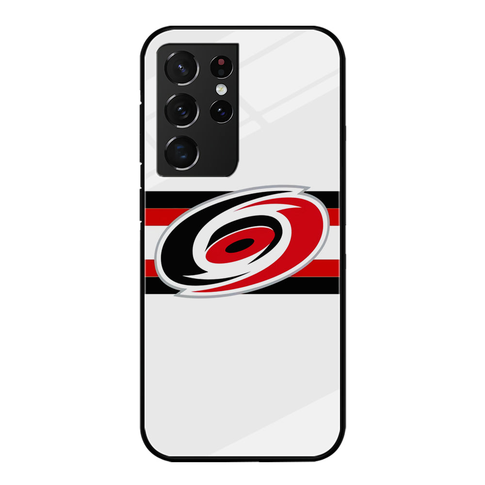 Carolina Hurricanes White And Stripe Samsung Galaxy S21 Ultra Case