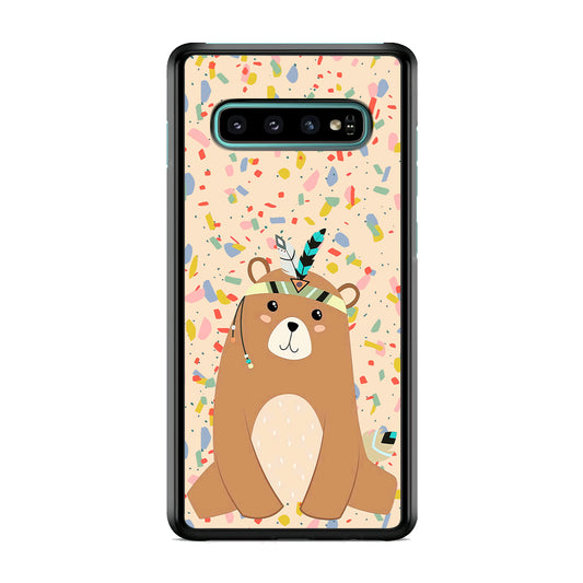 Cartoon Prince Bear Samsung Galaxy S10 Case