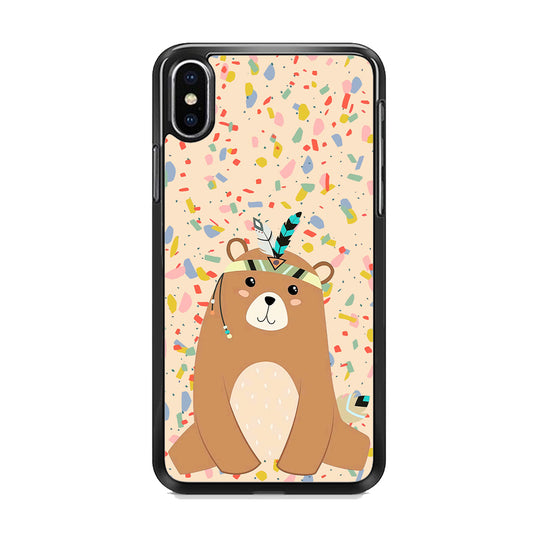 Cartoon Prince Bear iPhone XS MAX Case