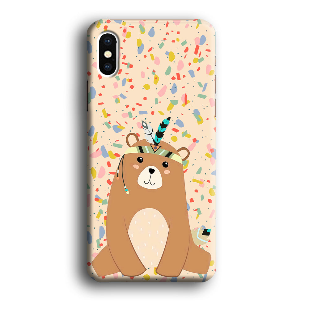Cartoon Prince Bear iPhone XS MAX Case