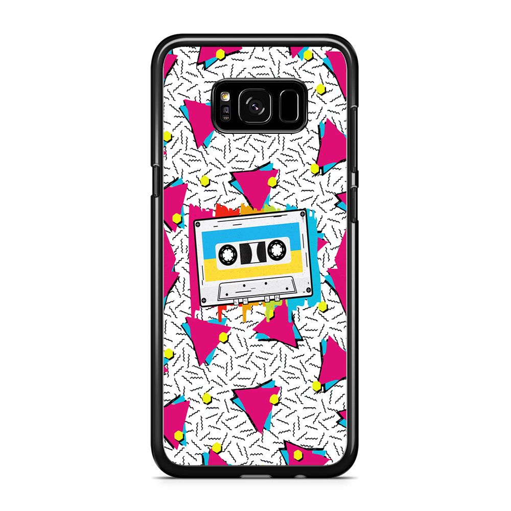 Cassette Pink Voice Samsung Galaxy S8 Plus Case Rubber Black (2D Case)