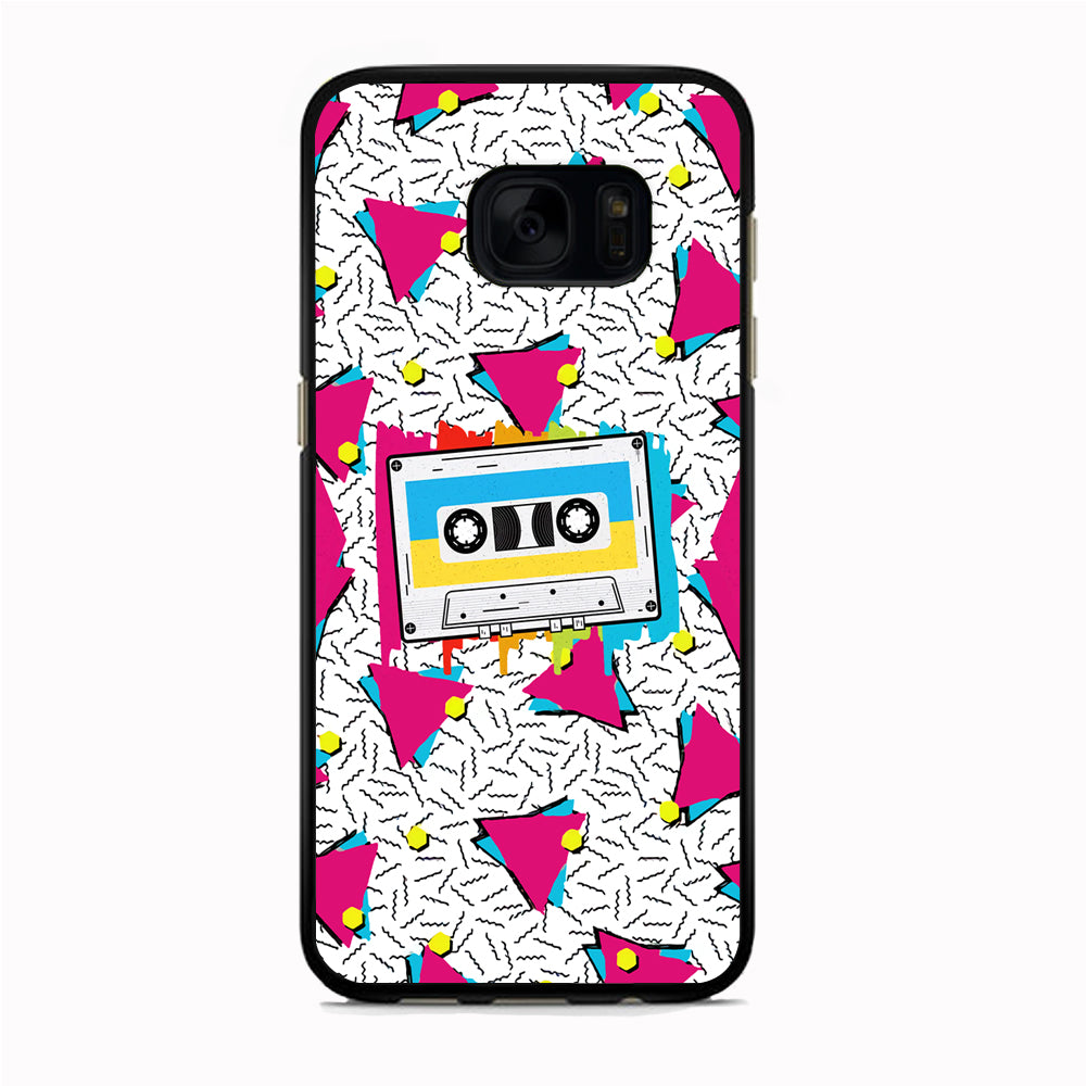 Cassette Pink Voice Samsung Galaxy S7 Edge Case