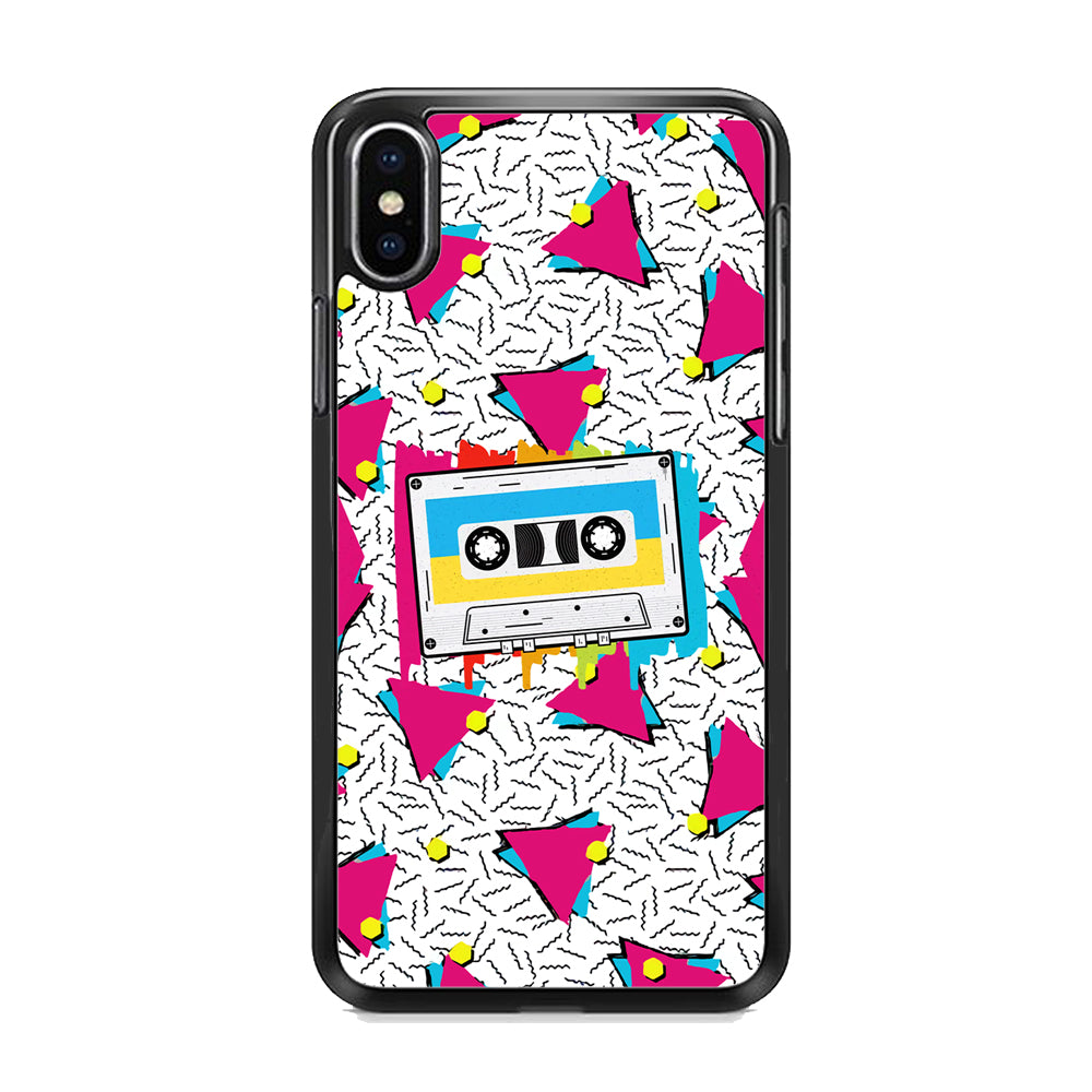 Cassette Pink Voice iPhone X Case