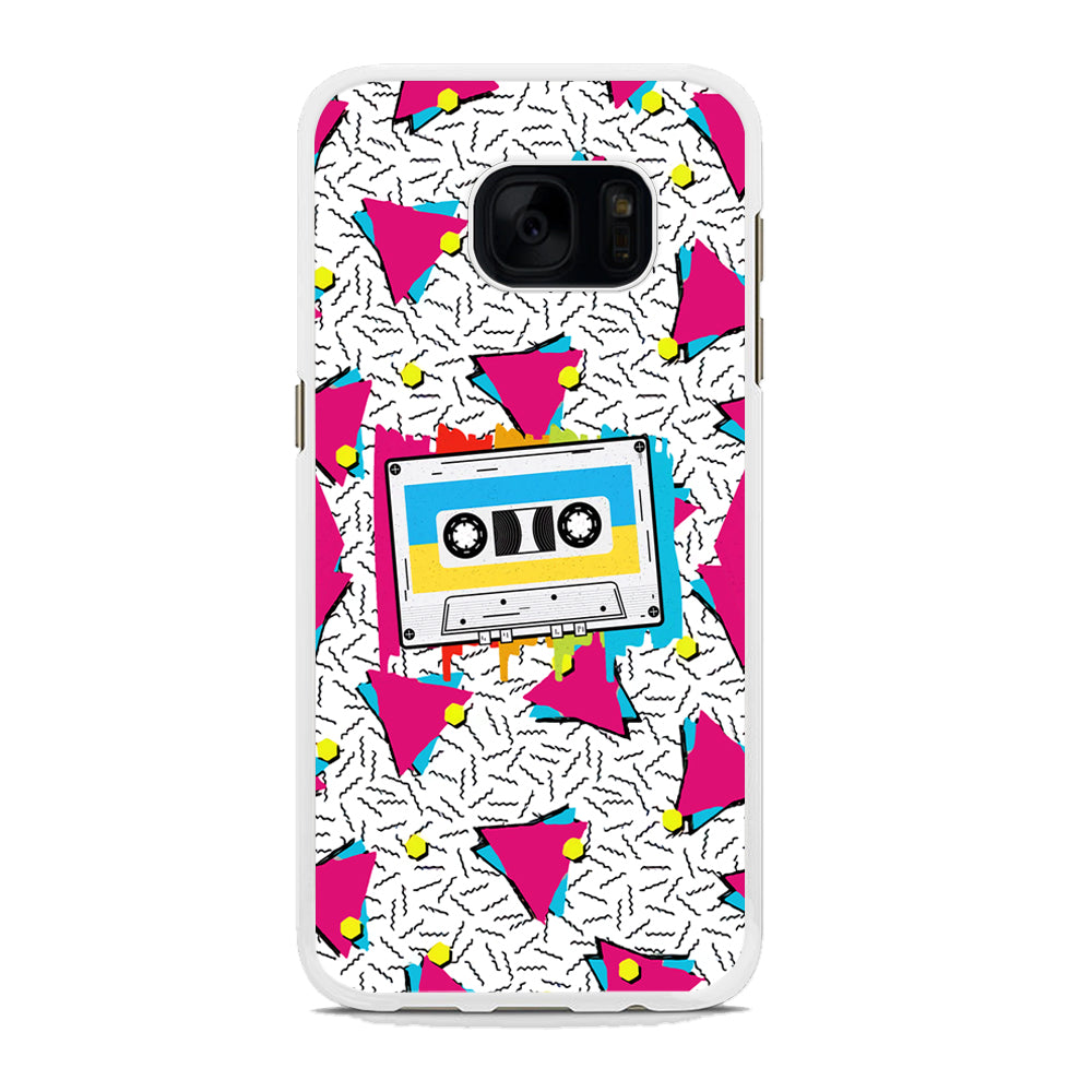Cassette Pink Voice Samsung Galaxy S7 Edge Case