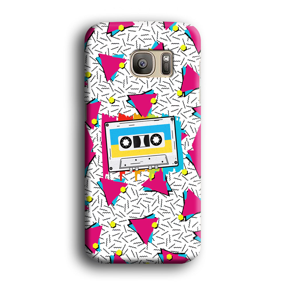 Cassette Pink Voice Samsung Galaxy S7 Edge Case
